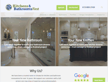 Tablet Screenshot of bathroomsfirst.ca